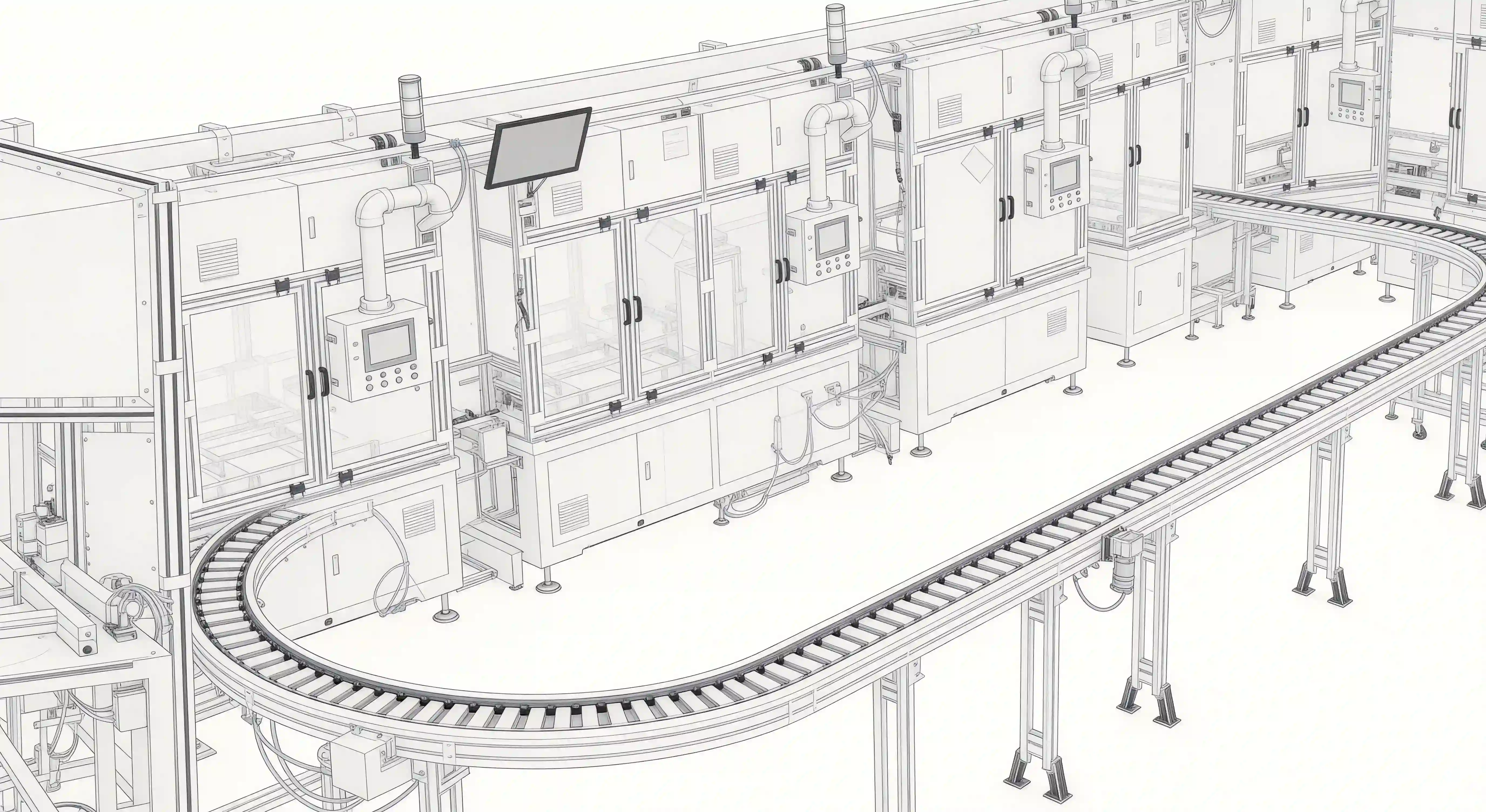 HOLS Automatic Assembly & Test Line for Automotive Electronic Water Pumps